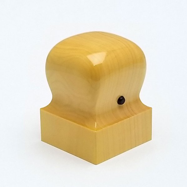 画像2: 手書きハンコ専用商品 薩摩本柘植【さつまほんつげ】 角印 角天丸45ミリ (2)