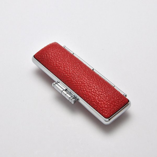 画像2: もみ皮ケース(赤) 丸寸胴13.5ミリ/15ミリ用 (2)