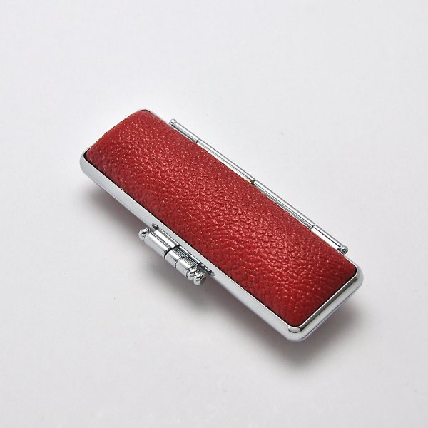 画像2: もみ皮ケース(赤) 丸寸胴16.5ミリ/18ミリ用 (2)