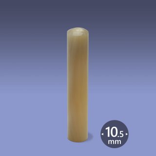 最高級印材 カラー水牛 芯持ち シルバー オランダ水牛（芯持ち色上） - しるし堂