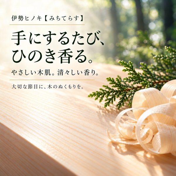 画像6: 会社印 伊勢ヒノキ【みちてらす】 3本Aセット24 (6)