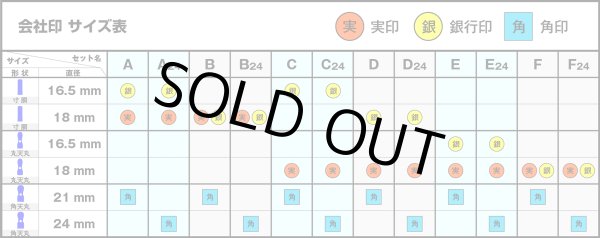 画像4: 会社印 ブラストチタン(ゴールド) 角印 角天丸21ミリ (4)