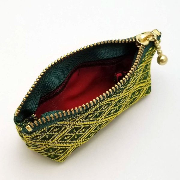 画像4: 畳縁(たたみべり) のポーチ(なりひら 鶯) (4)