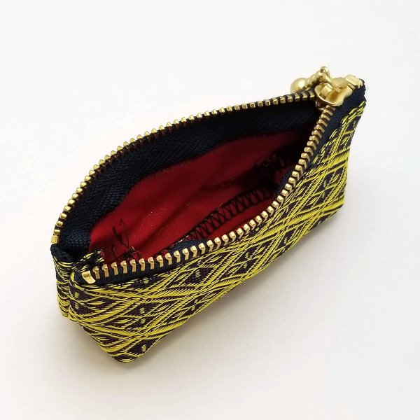 画像4: 畳縁(たたみべり) のポーチ(なりひら 瑠璃) (4)