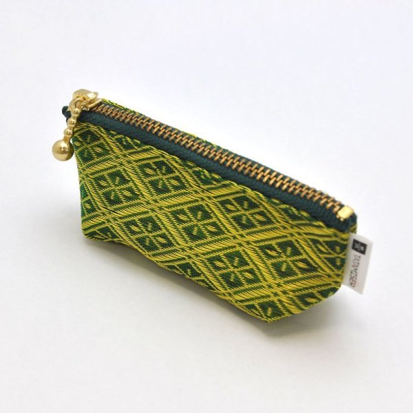 画像3: 畳縁(たたみべり) のポーチ(なりひら 鶯) (3)