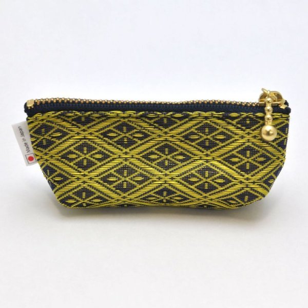 画像2: 畳縁(たたみべり) のポーチ(なりひら 瑠璃) (2)