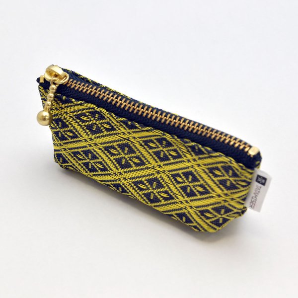 画像3: 畳縁(たたみべり) のポーチ(なりひら 瑠璃) (3)