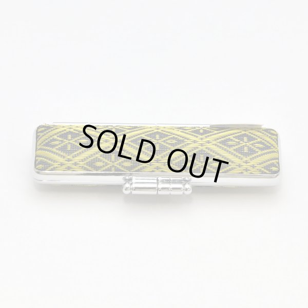 画像2: 畳縁(たたみべり) の印鑑ケース10.5/12mm用(なりひら　瑠璃) (2)