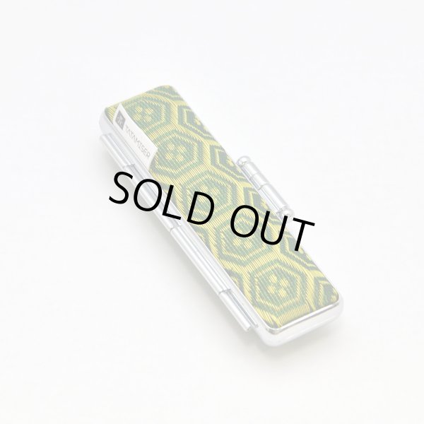 画像3: 畳縁(たたみべり) の印鑑ケース10.5/12mm用(亀甲　鶯) (3)