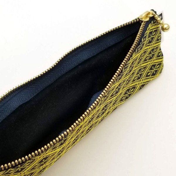 画像2: 畳縁(たたみべり) のペンケース(なりひら 瑠璃) (2)